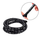 Organizador Espiral de Cabos 5 Metros 1/2" – 10mm Interno e 12mm Externo para Gerenciamento e Proteção de Fios.