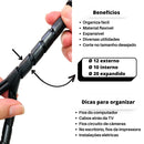 Organizador Espiral de Cabos 5 Metros 1/2" – 10mm Interno e 12mm Externo para Gerenciamento e Proteção de Fios.