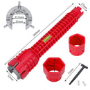 Chave de Reparo Hidráulico 8 em 1 para Pia e Torneira – Kit Profissional com Dupla Cabeça