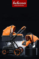 Carrinho de Bebê 3 em 1 com Cadeira Auto Dobrável – Impermeável e Alta Qualidade para Recém-Nascidos.