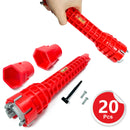 Chave de Reparo Hidráulico 8 em 1 para Pia e Torneira – Kit Profissional com Dupla Cabeça