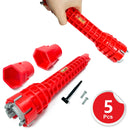 Chave de Reparo Hidráulico 8 em 1 para Pia e Torneira – Kit Profissional com Dupla Cabeça