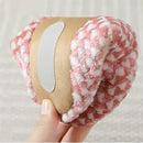 Pantufa de Pelo Antiderrapante e Silenciosa