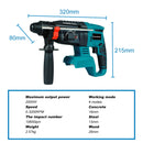 Furadeira Rotativa de Impacto Sem Fio Kamolee 2000W