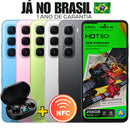 Smartphone Infinix Hot 60i Com NFC 256GB 8GB de RAM Câmera 50MP Dual Sim com 1 Ano de Garantia