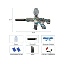 Arma de Gel Blaster Elétrica Automática M416 - Com Silenciador e 5000 Bolinhas