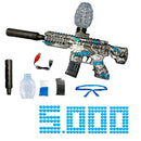 Arma de Gel Blaster Elétrica Automática M416 - Com Silenciador e 5000 Bolinhas