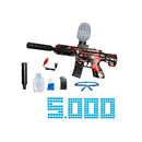 Arma de Gel Blaster Elétrica Automática M416 - Com Silenciador e 5000 Bolinhas